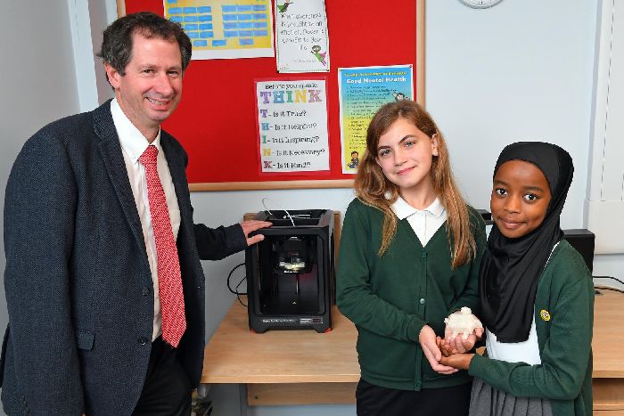 Portsmouth pupils' designs become reality thanks to donated 3D printer robot
